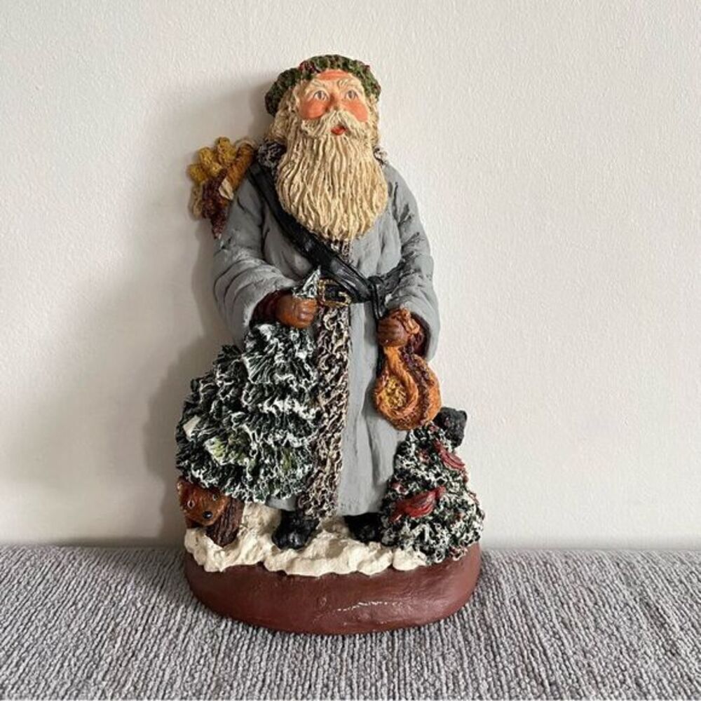 Old Fashioned Pap III 1991 Vintage Santa Sculpture Signed By June McKenna